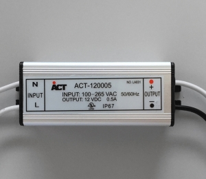 Floating Clear Horizontal LED Sign And Doorbell